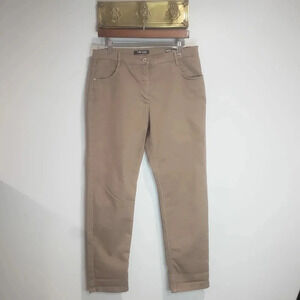 Betty Barclay Womans Tan Trousers Perfect  Body Fit,Size 12.